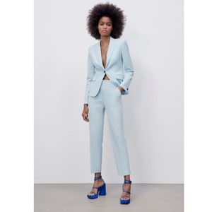 Zara Ankle Pant Light Blue 8